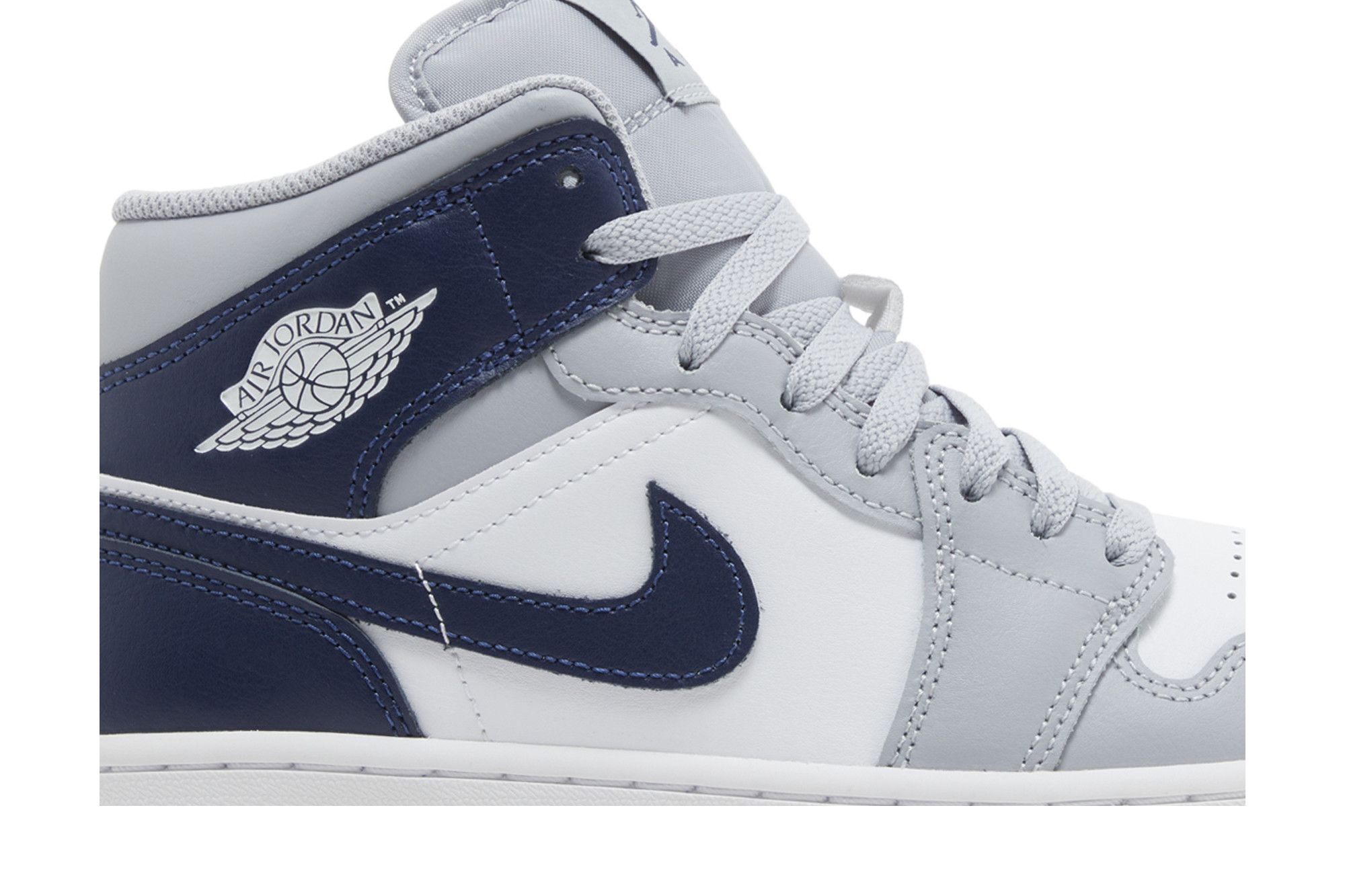 Buy Air Jordan 1 Mid 'Wolf Grey Midnight Navy' - DQ8426 104 | GOAT