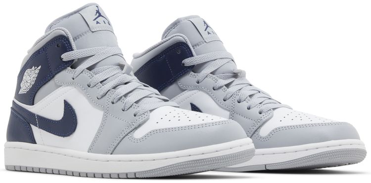 Air Jordan 1 Mid Wolf Grey Midnight Navy
