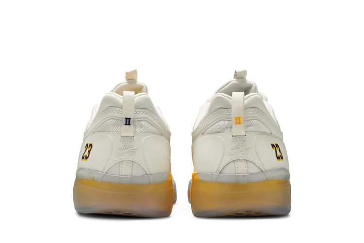 Nike SB Nyjah Free 2 Shoes NBA Los Angeles Lakers DA3439-100 Size 9.5 Men main image 4