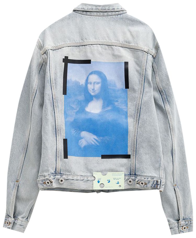 Off White La Gioconda Slim Denim Jacket BleachWhite