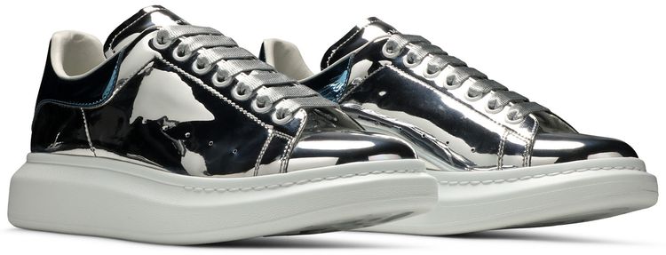 Alexander McQueen Oversized Sneaker Magic Mirror   Silver