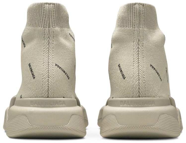 Balenciaga Wmns Speed 20 Sneaker Allover Logo   Sand