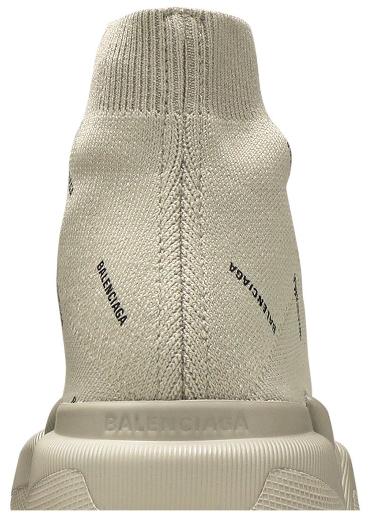 Balenciaga Wmns Speed 20 Sneaker Allover Logo   Sand