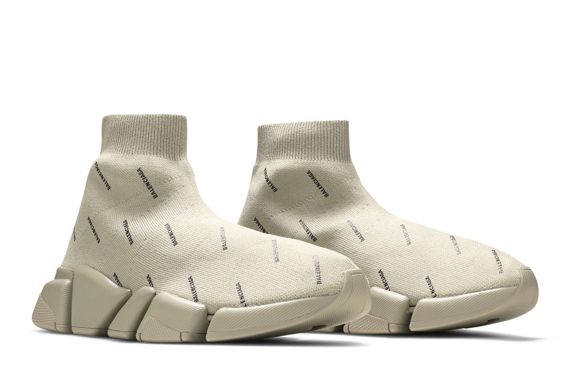 Buy Balenciaga Wmns Speed 2.0 Sneaker Allover Logo Sand 617196 W2DBO 9910 GOAT AU