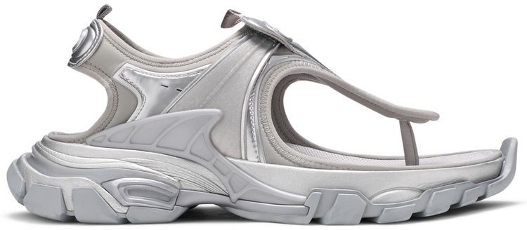 Balenciaga Wmns Track Sandal Silver Metallic