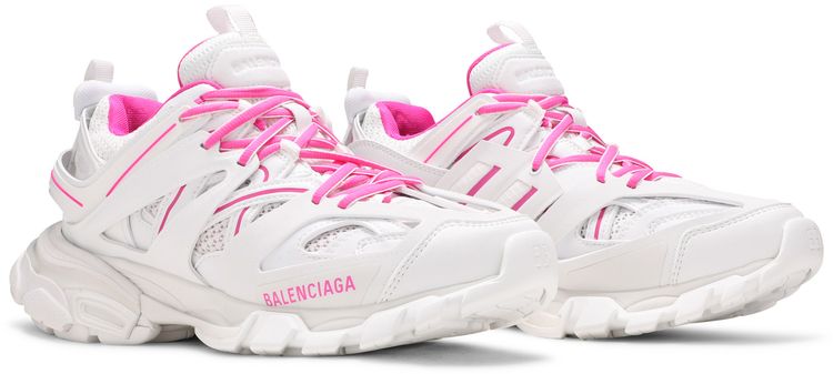 Balenciaga Wmns Track Sneaker White Fluo Pink