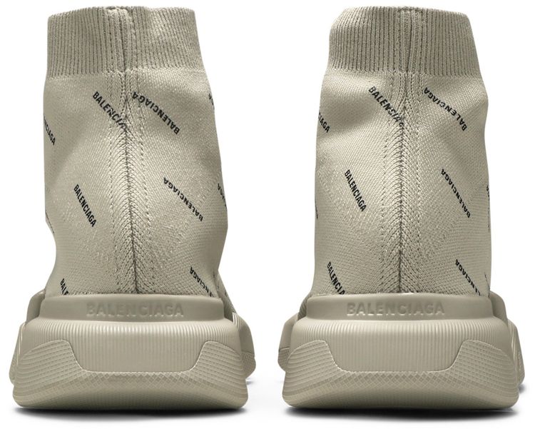 Balenciaga Speed 20 Sneaker Allover Logo   Sand