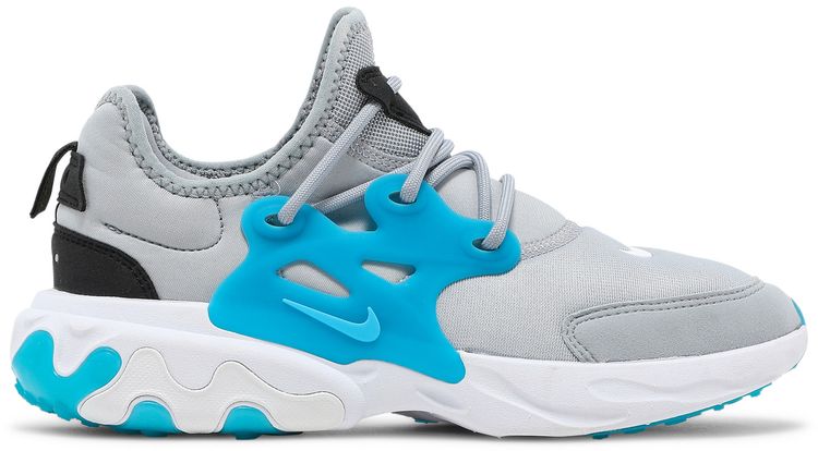 Nike React Presto GS Wolf Grey Laser Blue