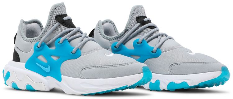 Nike React Presto GS Wolf Grey Laser Blue