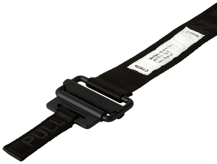 Heron Preston 4CM Classic Buckle Tape Belt Black