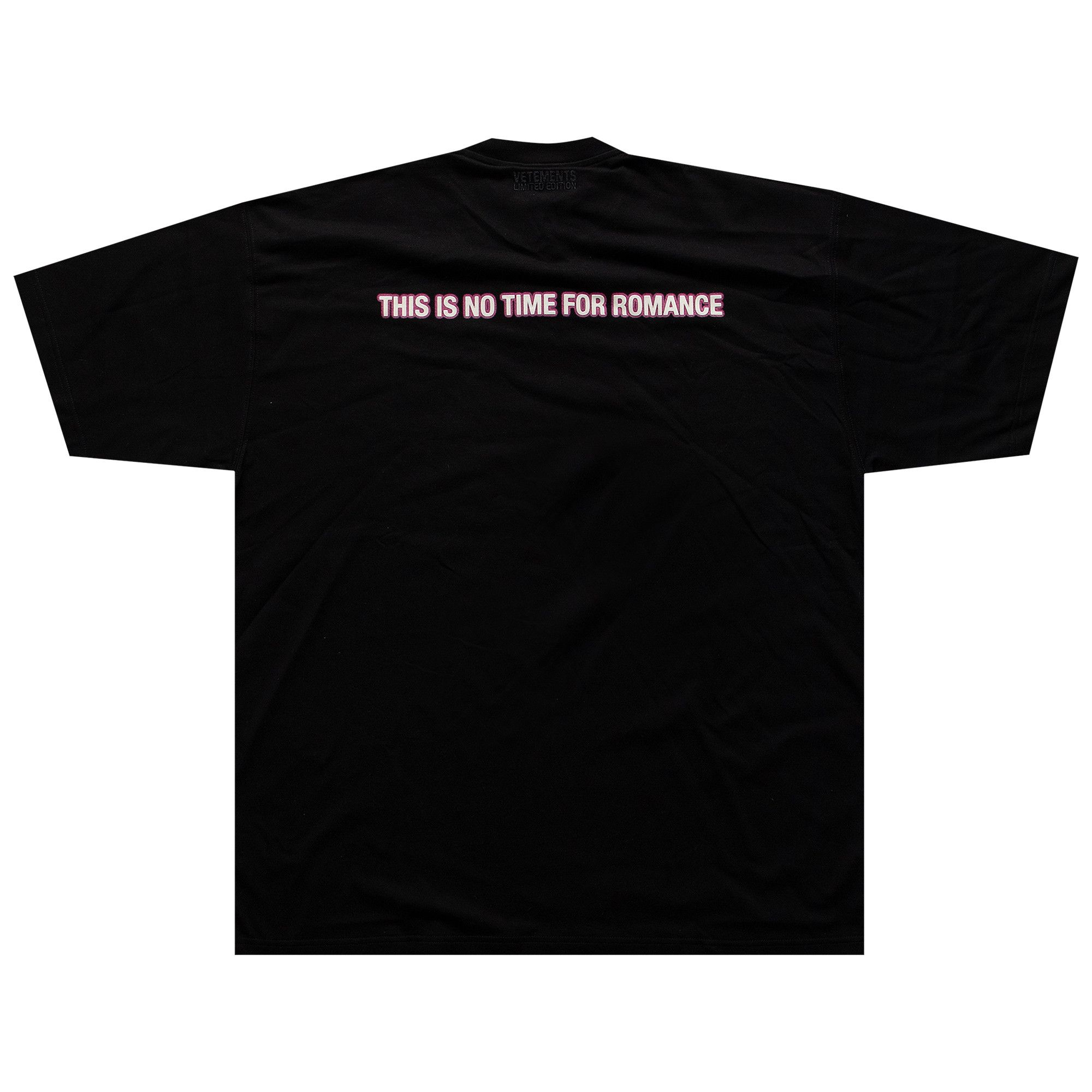 Buy Vetements No Time For Romance T-Shirt 'Black