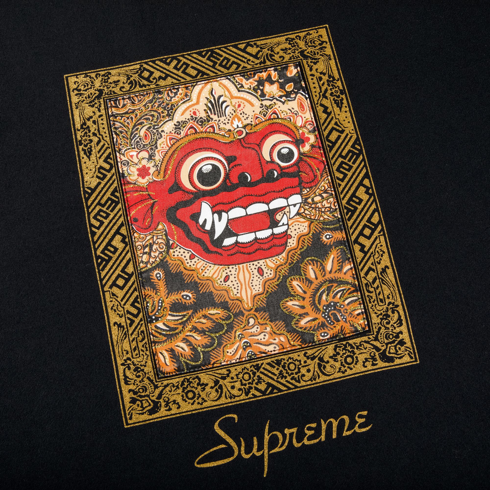 Buy Supreme Barong Patch Short-Sleeve Top 'Black' - SS21KN78