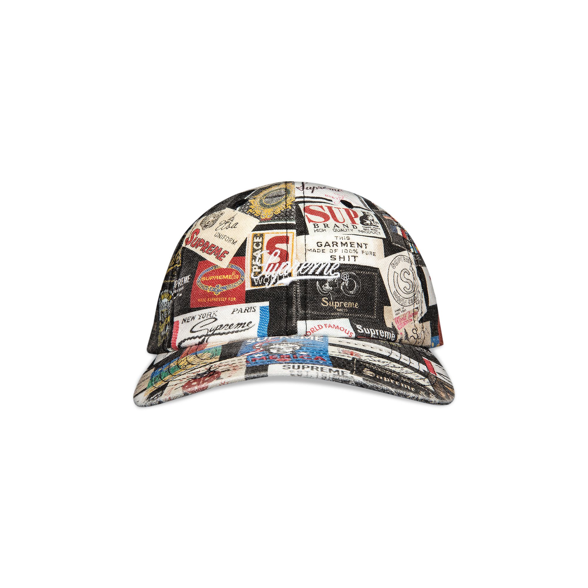 Supreme Labels 6-Panel (SS21) - $48