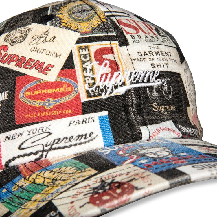 Supreme Labels 6 Panel Black