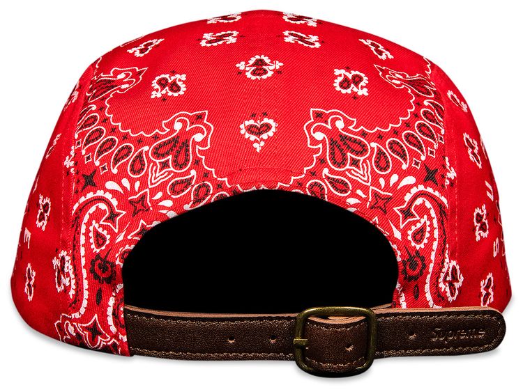 Supreme Bandana Camp Cap Red