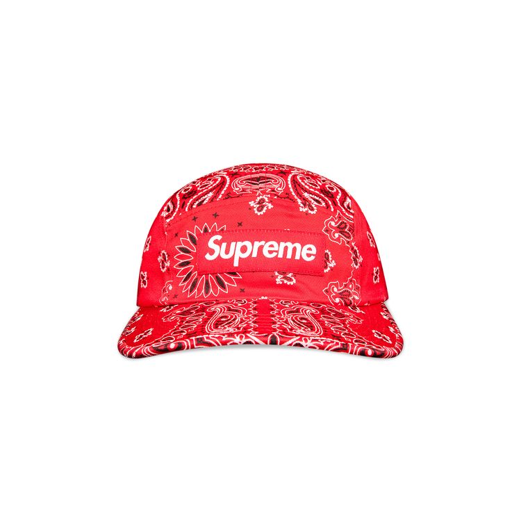 Buy Supreme Bandana Camp Cap 'Red' SS21H41 RED GOAT IT