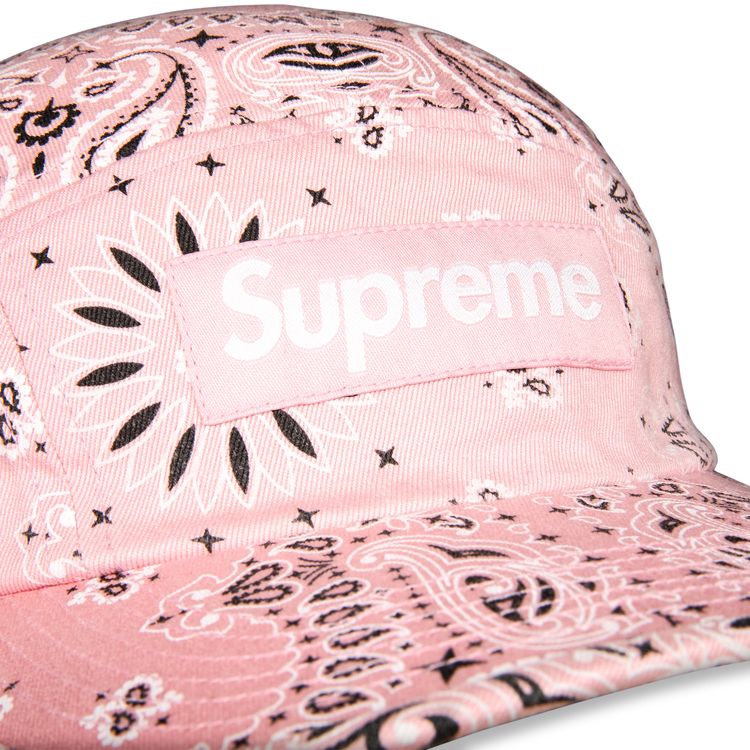 Supreme Bandana Camp Cap Pink