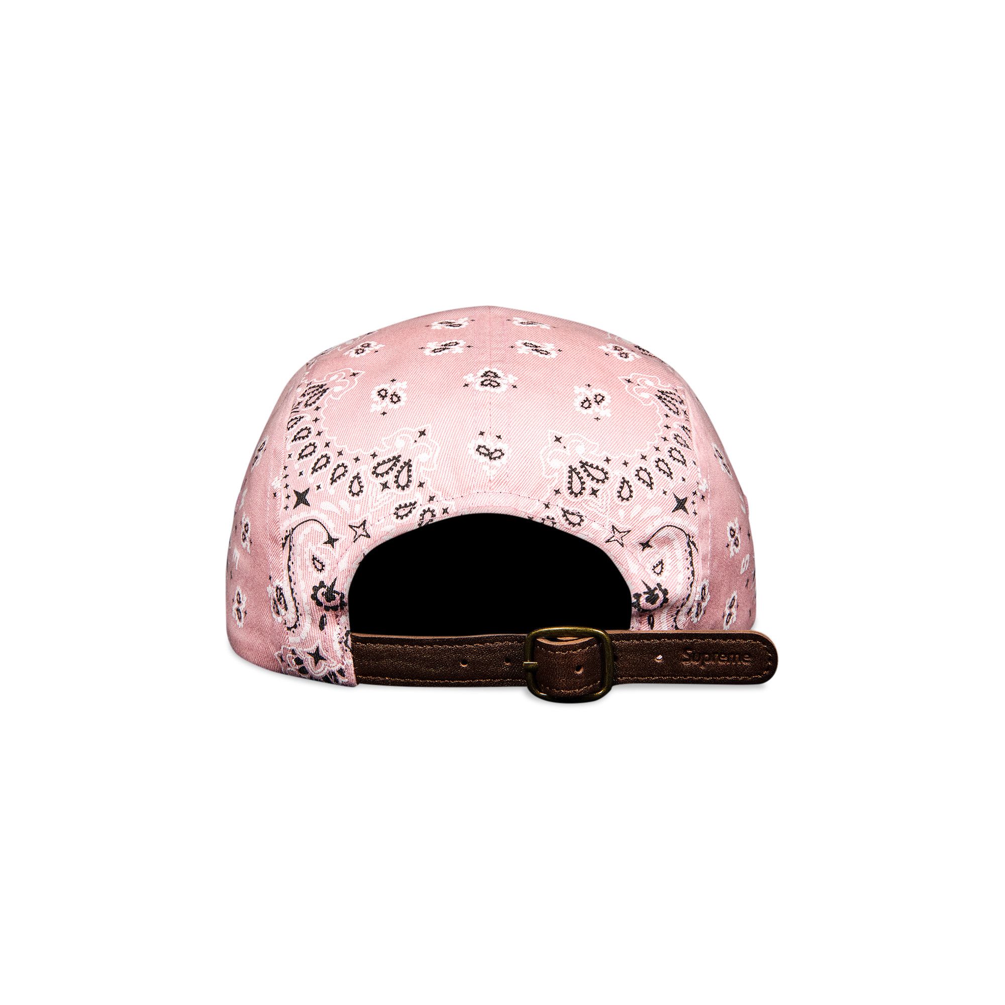 Buy Supreme Bandana Camp Cap 'Pink' - SS21H41 PINK | GOAT