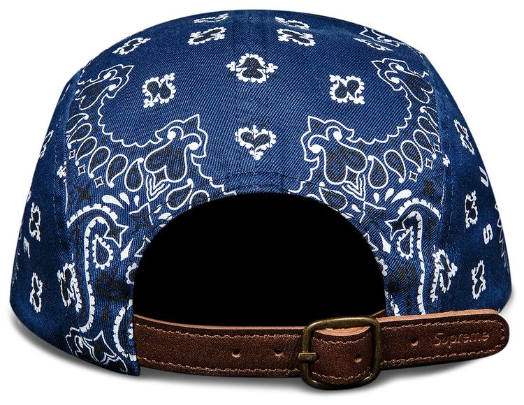 Supreme Bandana Camp Cap Navy