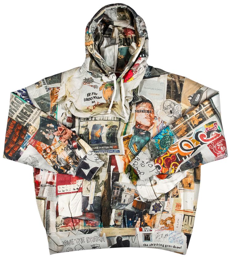 Supreme Dashs Wall Hooded Sweatshirt Dashs Wall