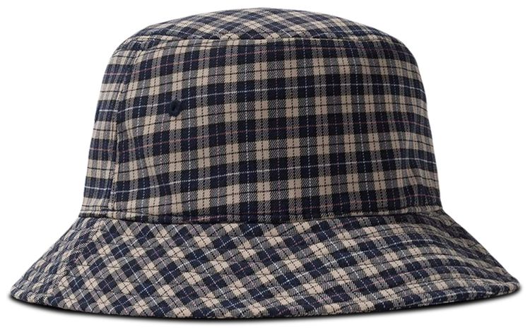 Stussy Basic Plaid Bucket Hat Off White