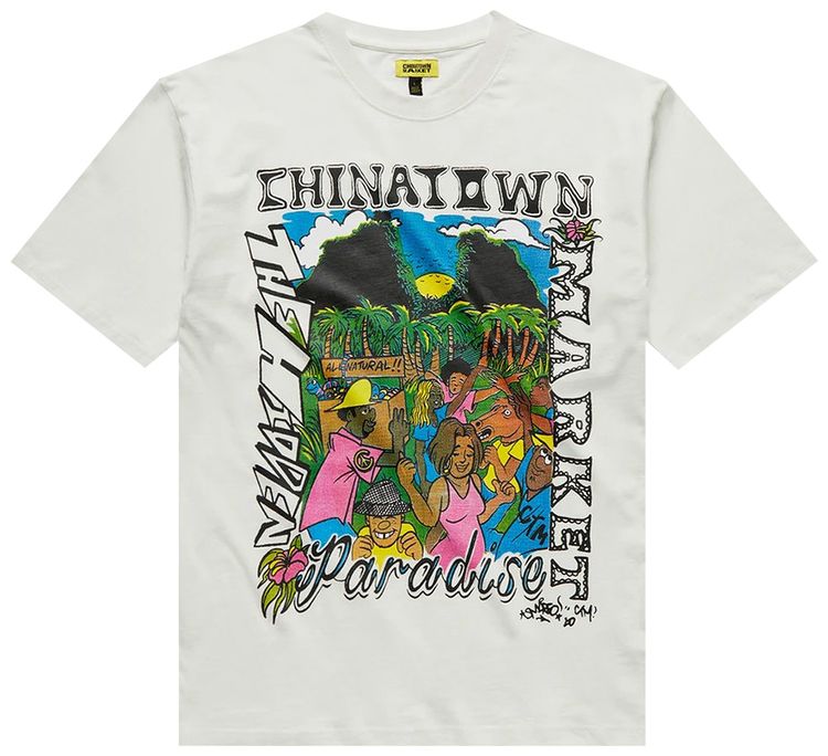 Chinatown Market Mad Riddim T Shirt Cream