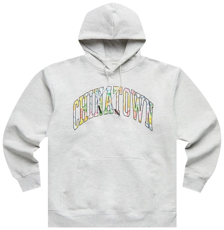 Chinatown Market Watercolor Arc Hoodie Ash Grey