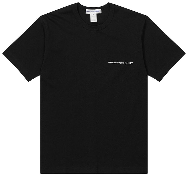 Comme des Garcons SHIRT Logo Tee Black