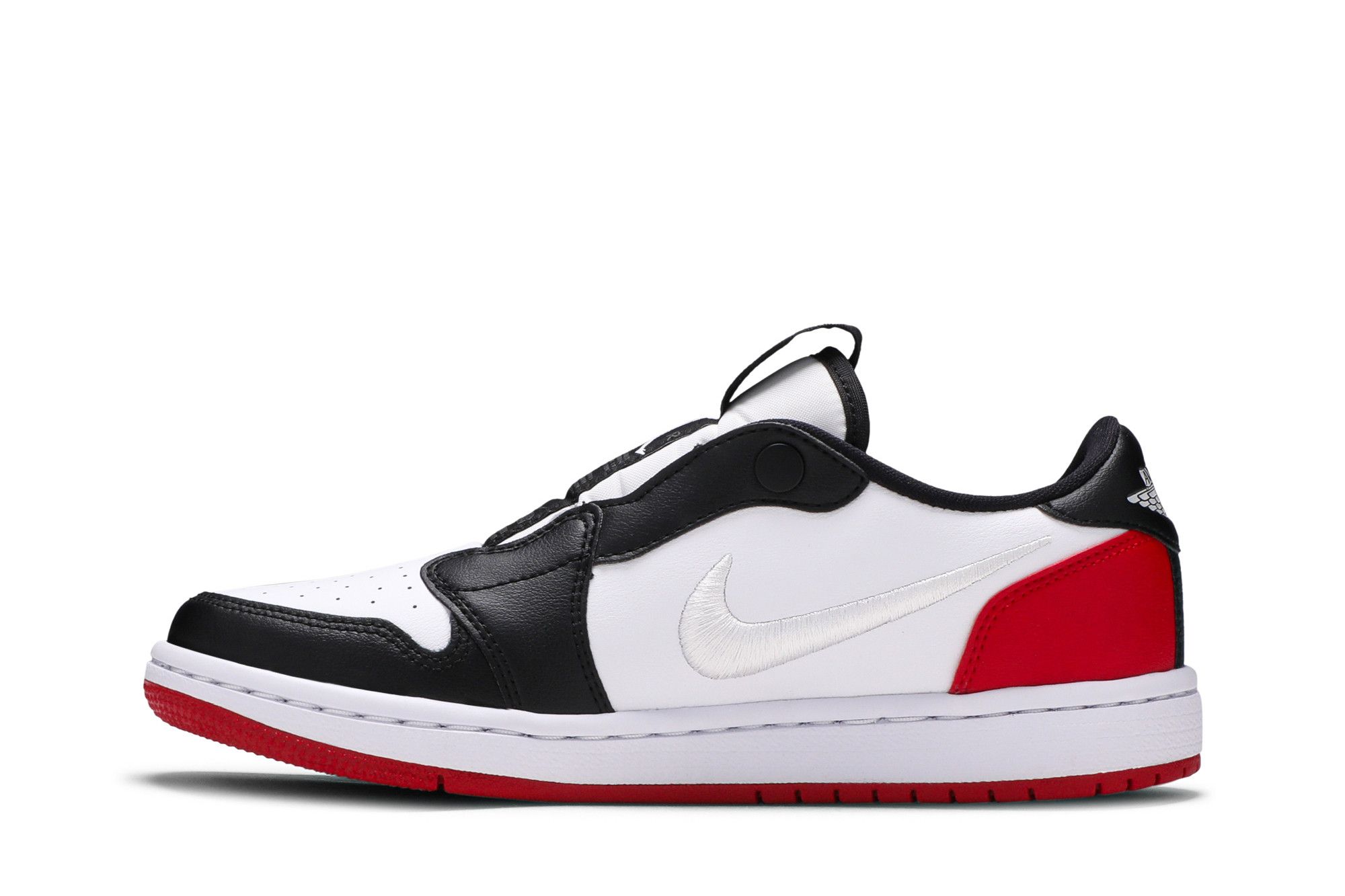 Buy Wmns Air Jordan 1 Low Slip Black Toe AV3918 102 GOAT CA