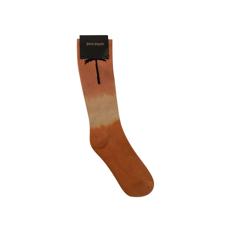 Palm Angels Palm Socks Orange Tie Dye