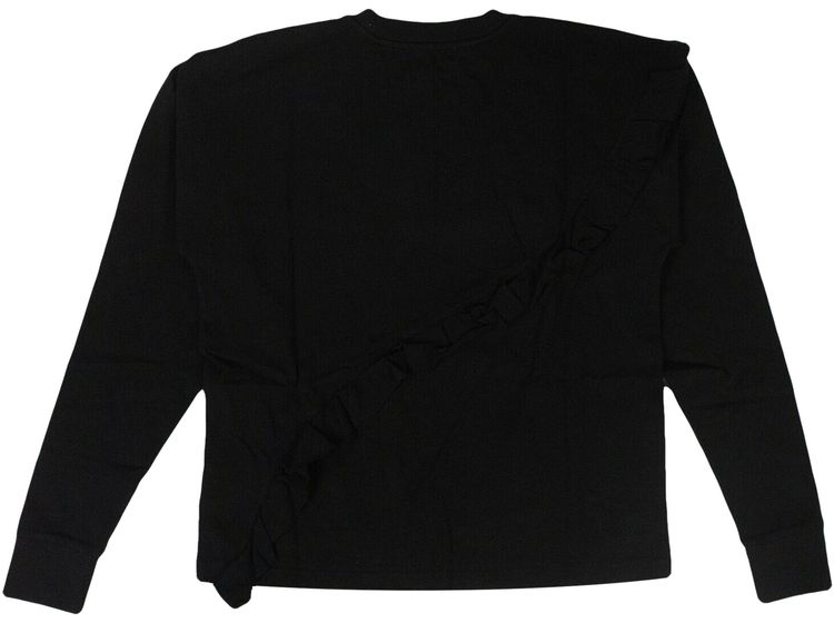 Sensitive Content Rouches Long Sleeve BlackWhite