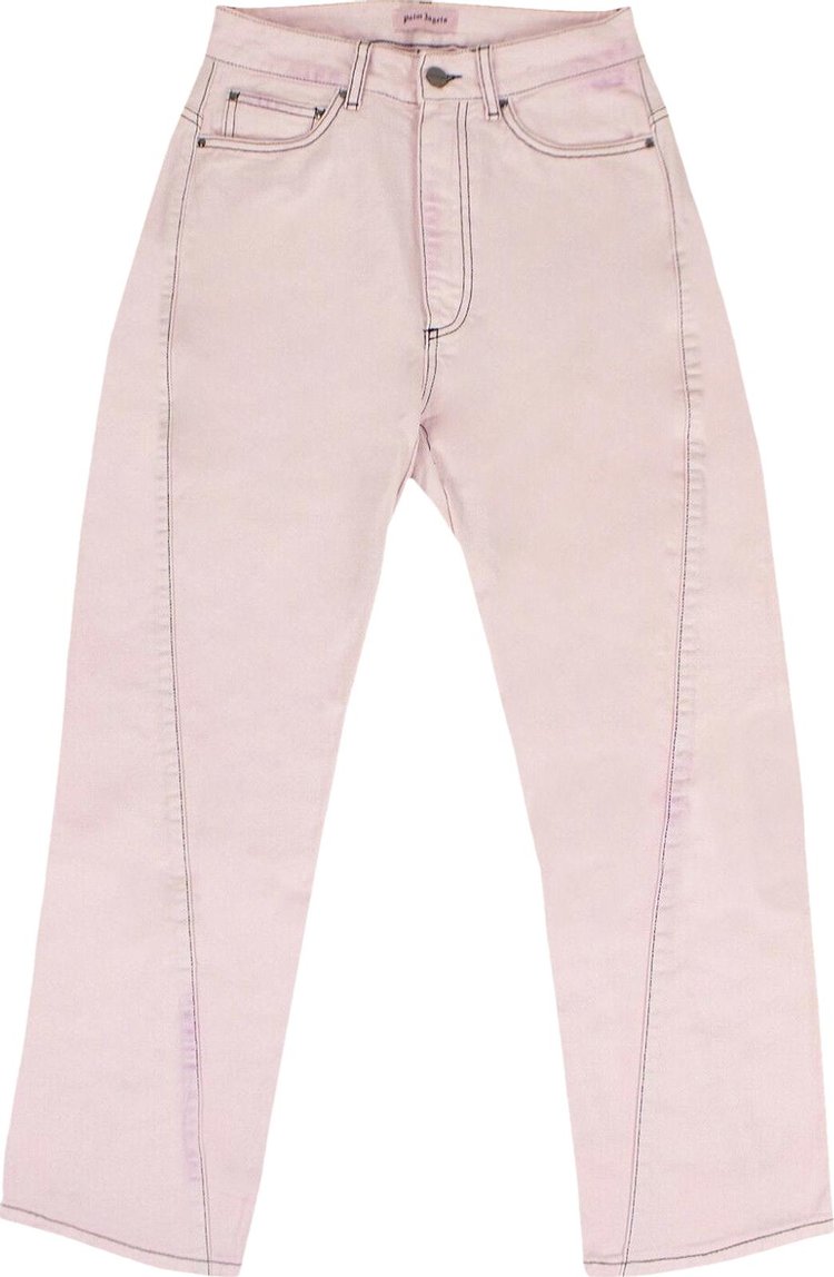 Palm Angels Curved Seam Jeans Pants Pink