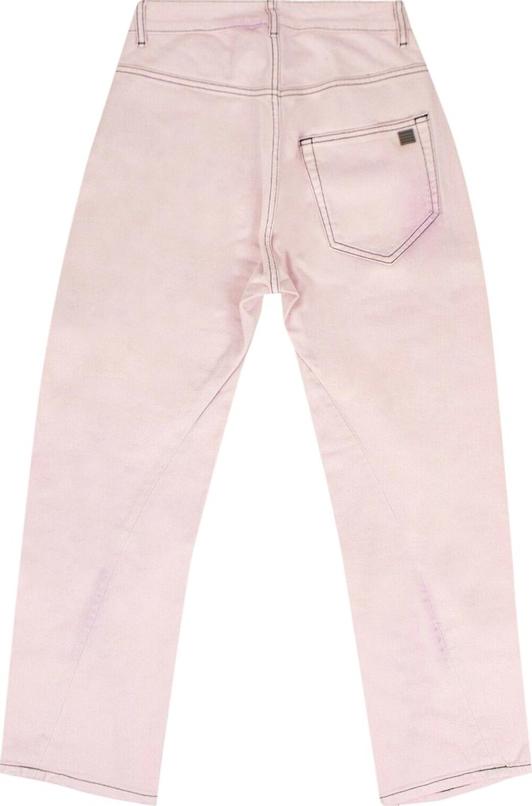 Palm Angels Curved Seam Jeans Pants Pink