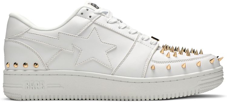 Bapesta Studded White
