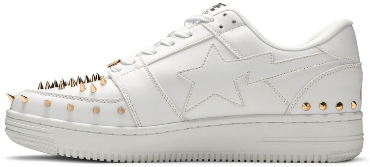 Bapesta Studded White