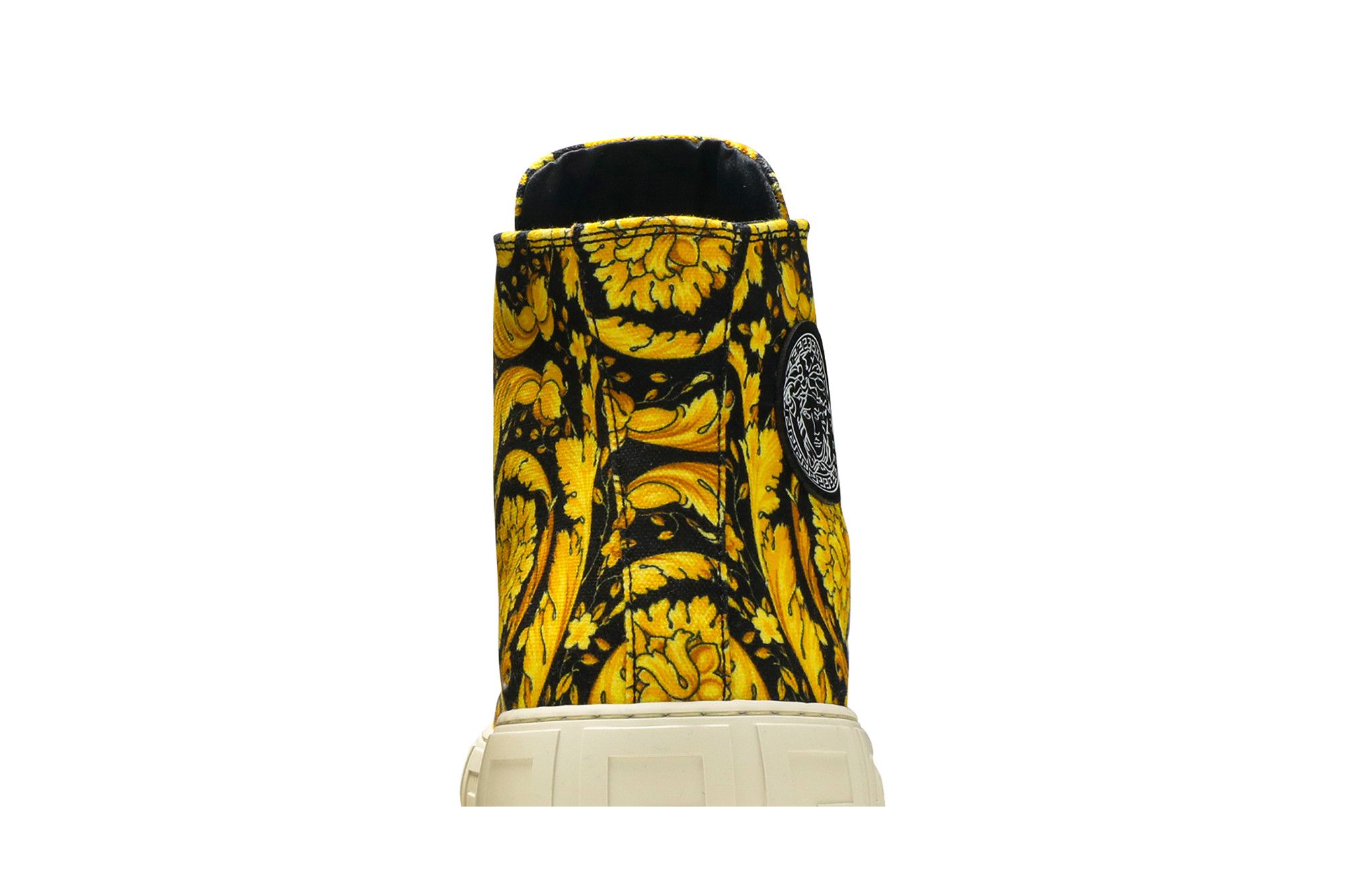 Buy Versace Canvas High 'Barocco Print - Black Gold' - DSU8403