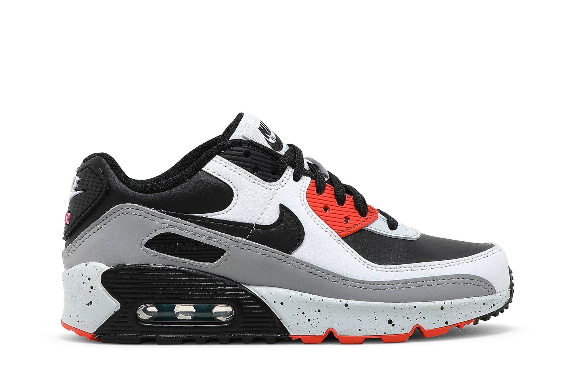Buy Nike Air Max 90 Leather GS 'White Turf Orange Speckled