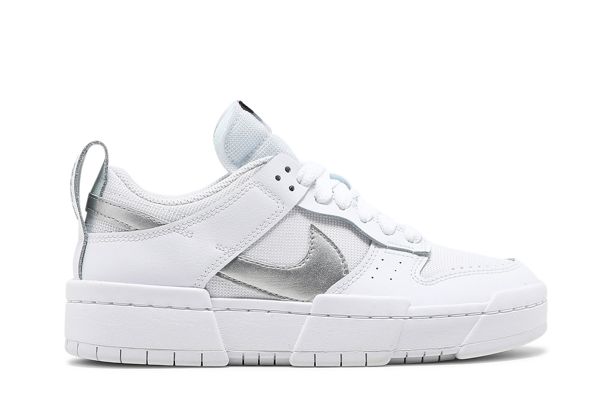 Buy Nike Wmns Dunk Low Disrupt 'White Metallic Silver' - DJ6226