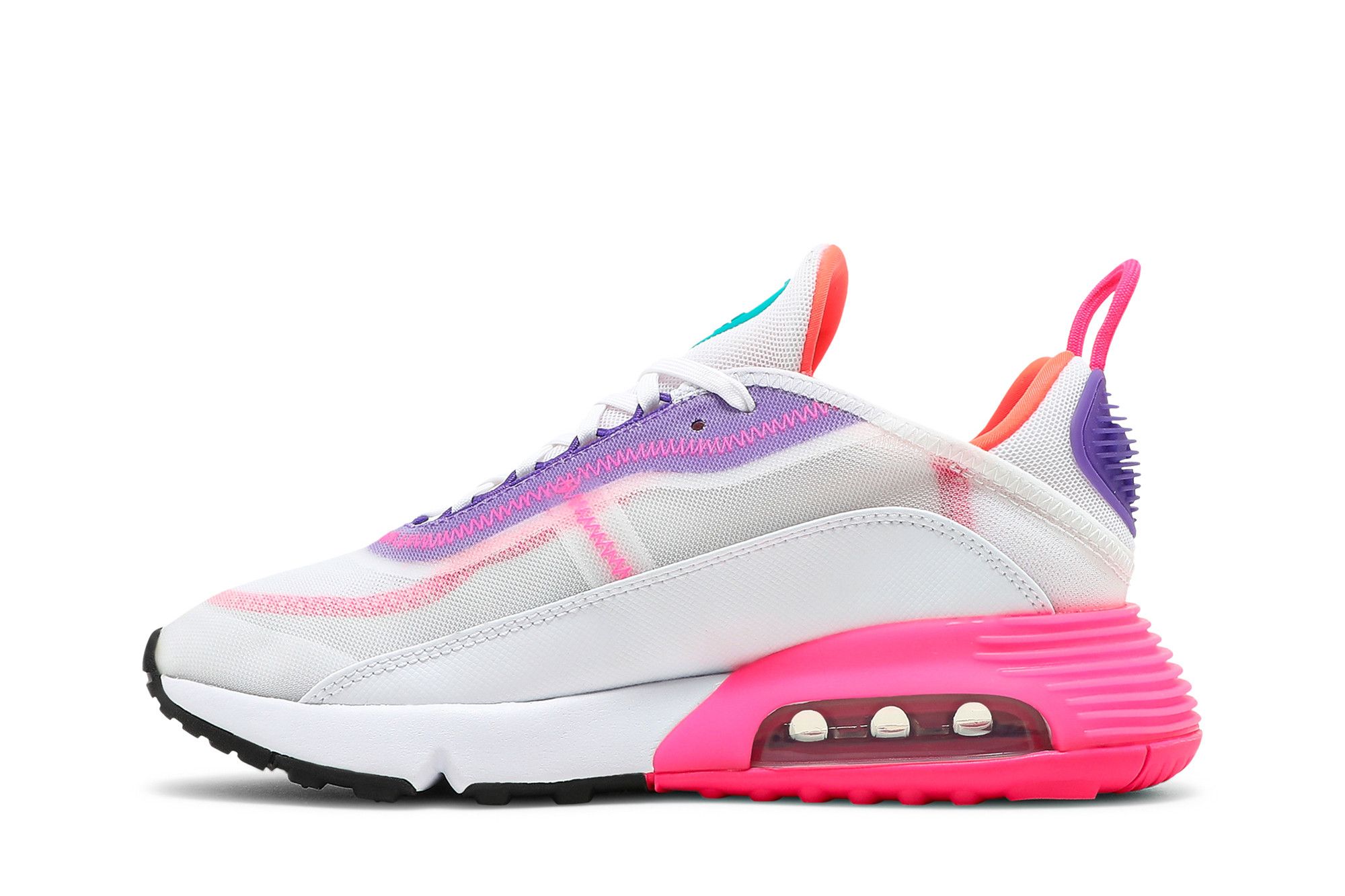 エアマックス 2090 ホワイト ブラック ピンク PS) Nike Air Max 2090 'Black White Pink' CU2093-104