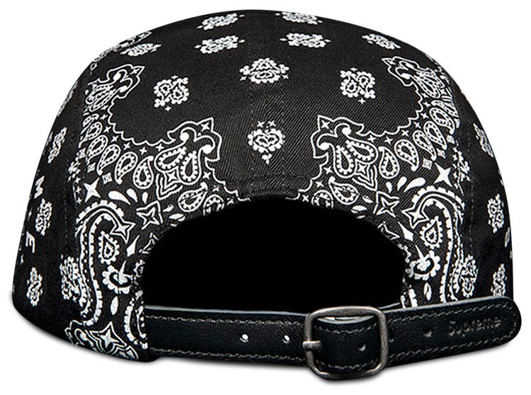 Supreme Bandana Camp Cap Black