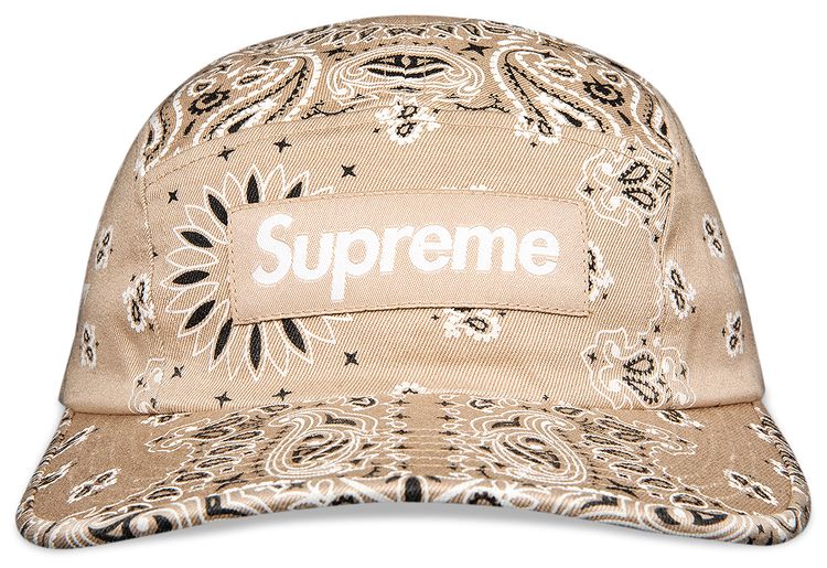 Supreme Bandana Camp Cap Tan