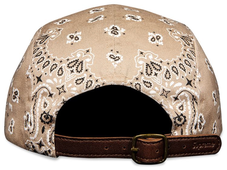 Supreme Bandana Camp Cap Tan