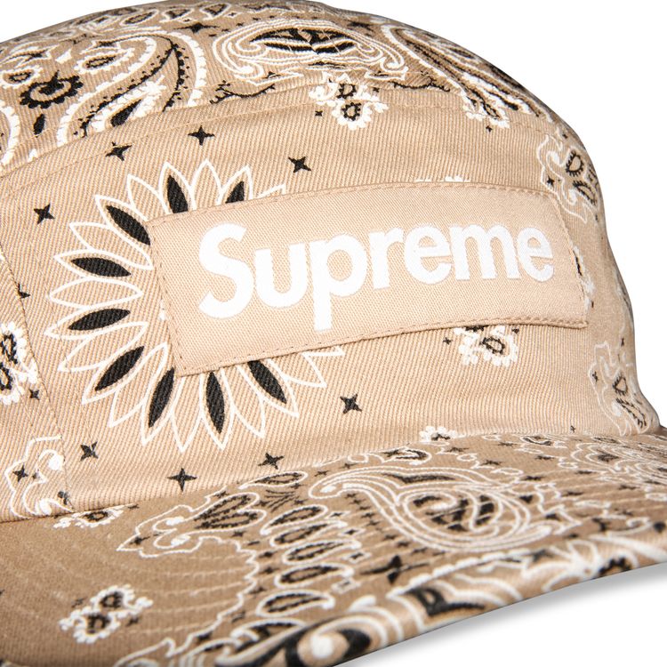 Supreme Bandana Camp Cap Tan