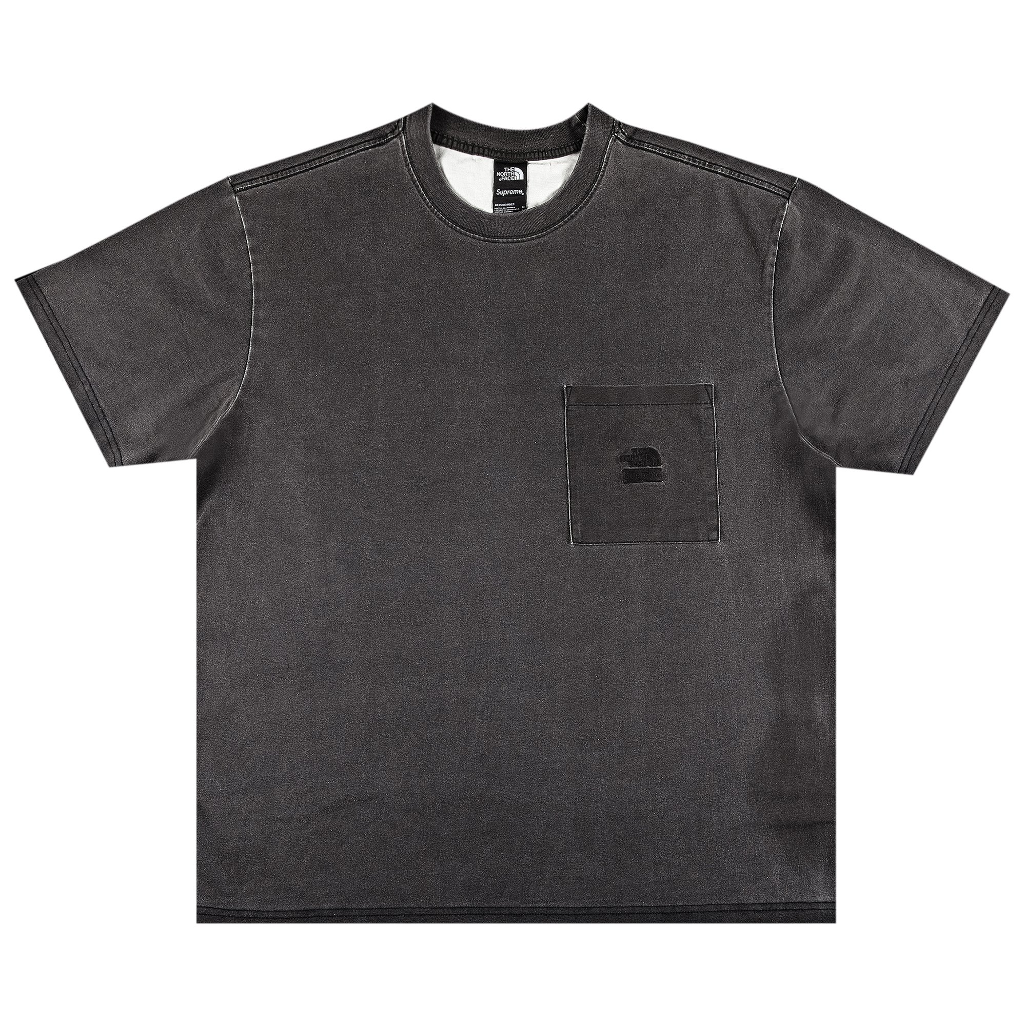 Supreme x The North Face Pigment Printed Pocket Tee 'Black' | Men's Size M