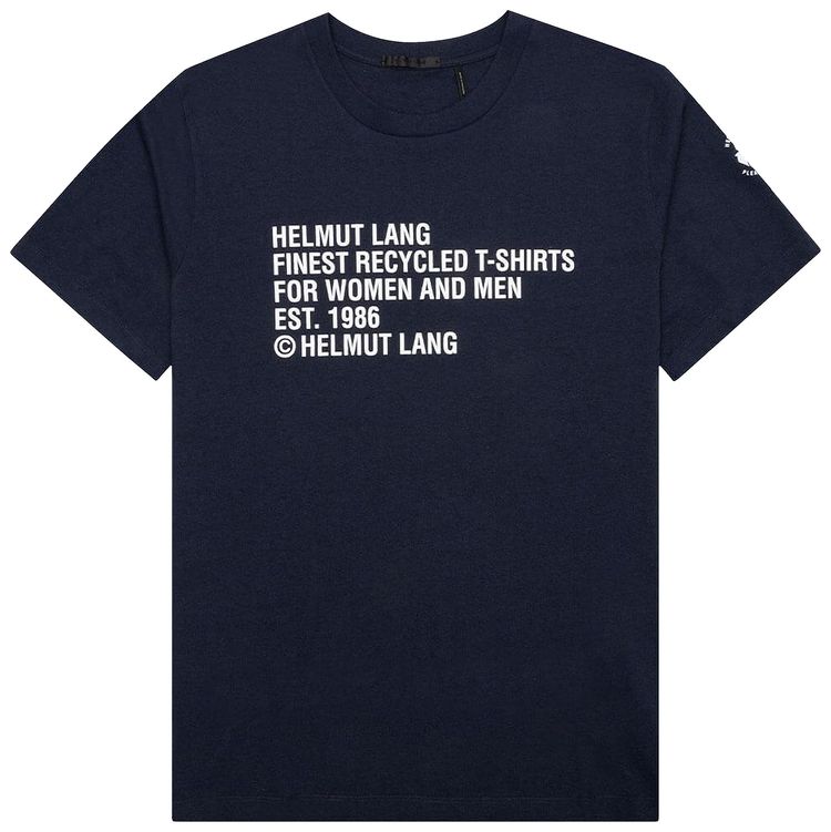 Helmut Lang Recycled T Shirt Admiral Blue