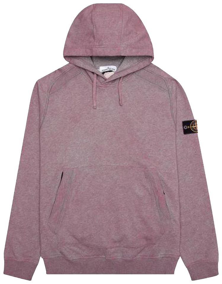 Stone Island Hooded Sweatshirt Melange Rose Quartz