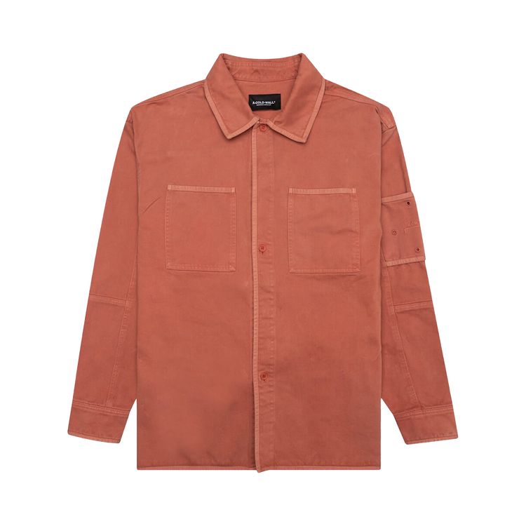 A Cold Wall Spray Long Sleeve Shirt Rust Oxide