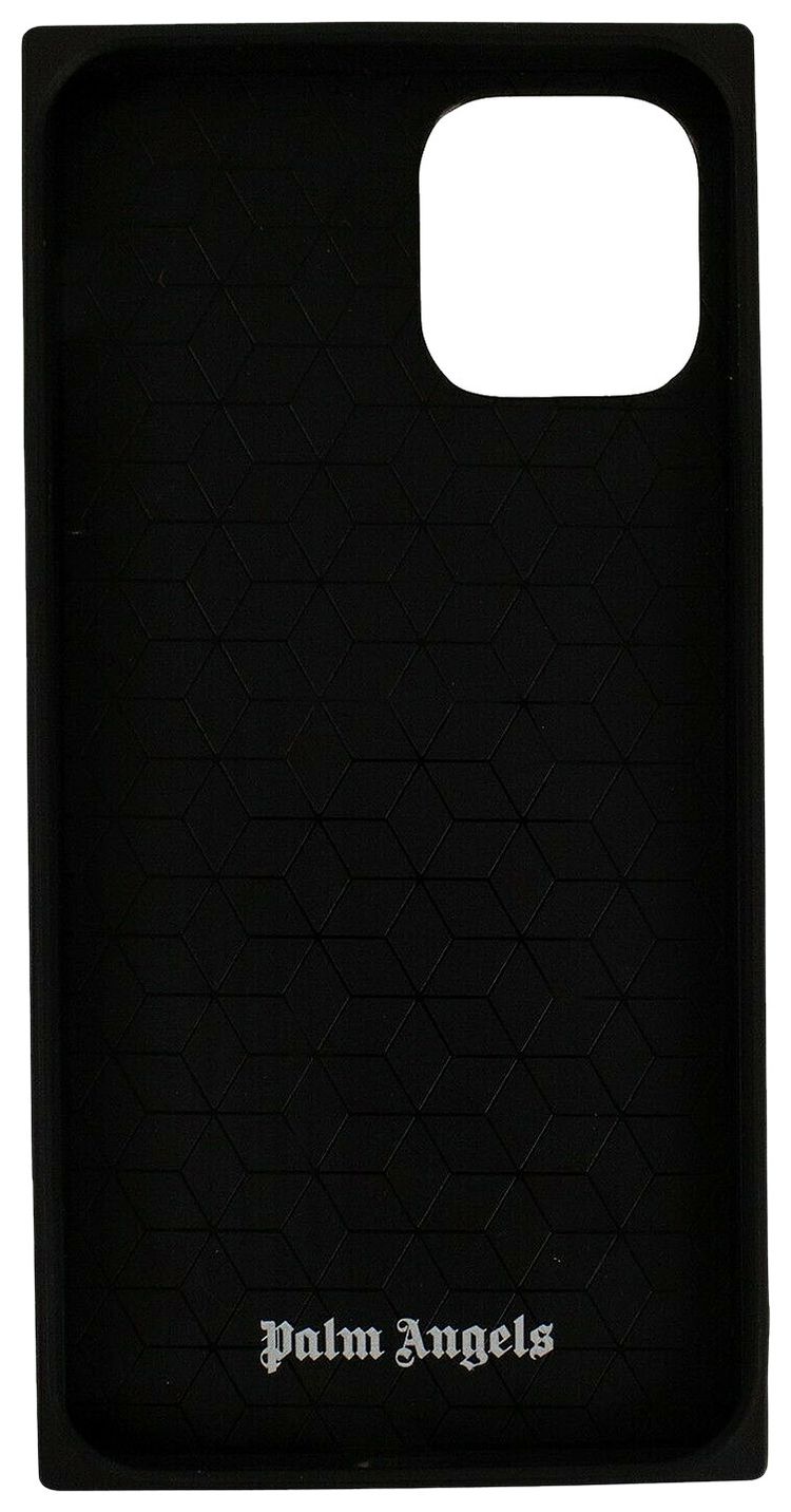 Palm Angels Gothic Logo Square iPhone XI Case Off White