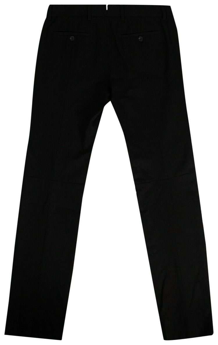 Palm Angels Wool Logo Patch Trousers Black