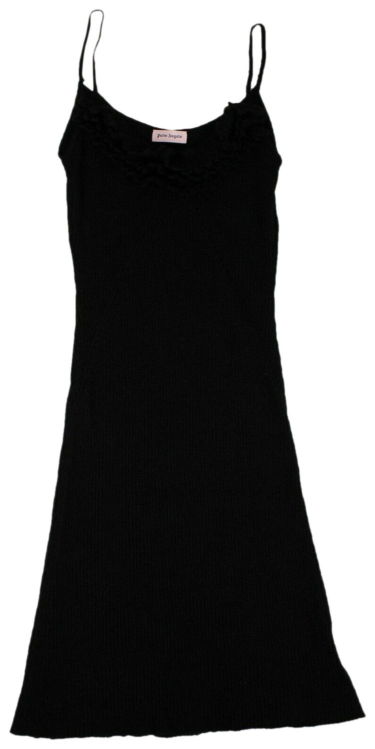 Palm Angels Mohair Sleeveless Sweater Dress Black